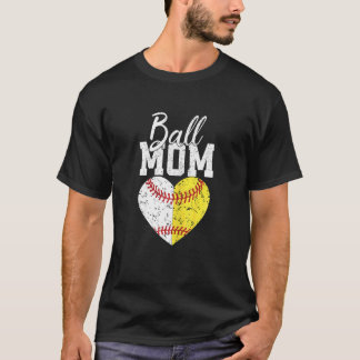 Womens Softball Mum For Women Pitcher Catcher Mot T-Shirt