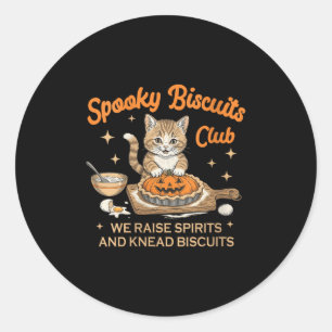 Womens Soky Biscuits Club Halloween Baking Bakery  Classic Round Sticker