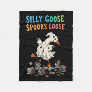 Womens Soky Goose Soks Loose Silly Duck Halloween  Fleece Blanket