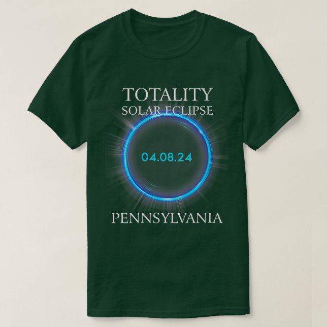 Womens Solar Eclipse 2024 Pennsylvania 04  T-Shirt (Design Front)