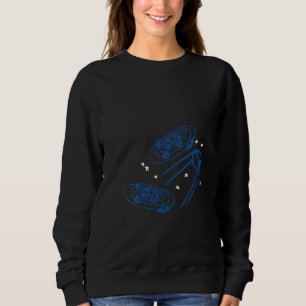 Womens Solar System Satellite Universe Galaxy Spac Sweatshirt