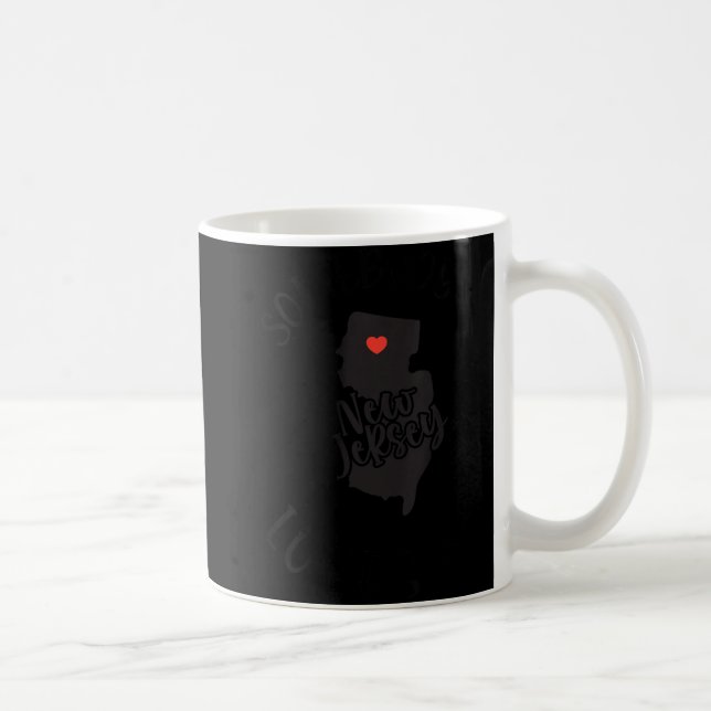 Womens Somebody In New Jersey Loves Me V-neck  Coffee Mug (Right)