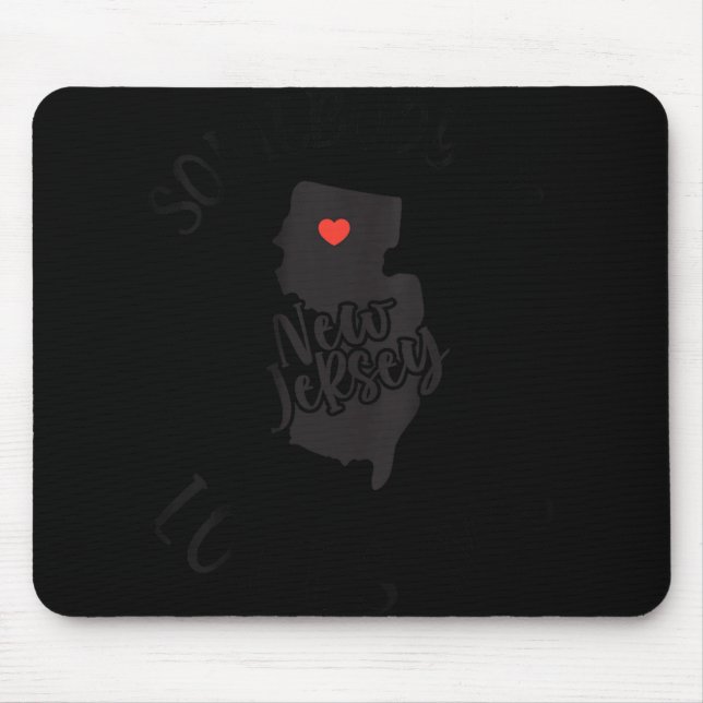 Womens Somebody In New Jersey Loves Me V-neck  Mouse Pad (Front)