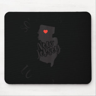 Womens Somebody In New Jersey Loves Me V-neck Mouse Pad