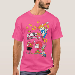 Womens Sonic The Hedgehog Sonic Friends Vs Dr. Eg T-Shirt