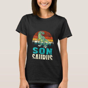 Womens Sonsaurus T Rex Dinosaur Funny Son Saurus F T-Shirt