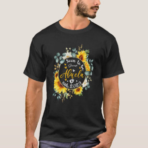 Womens Soon To Be Abuela 2023  Sunflower New Abuel T-Shirt