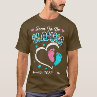 Womens Soon To Be Grandma Announce Glamma 2022 New T-Shirt