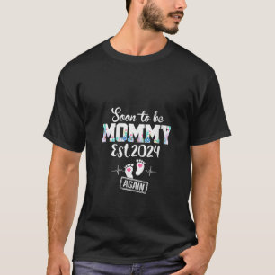 Womens Soon to be Mummy again 2024 Mother s Day Fi T-Shirt