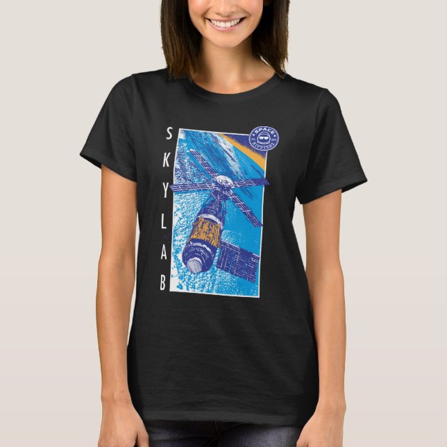 Women's Space Hipsters Skylab T-shirt (black) (Front)