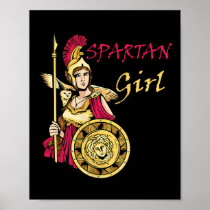 Womens Spartan Girl Leonidas Sparta Warrior Gladia Poster