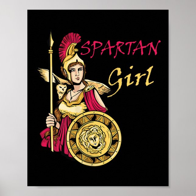 Womens Spartan Girl Leonidas Sparta Warrior Gladia Poster (Front)