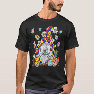 Womens Sped Teacher Autism Easter Day Gnome Easter T-Shirt