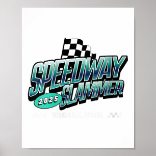 Womens Speedway Slammer - Bunker Hill, Indiana V-n Poster