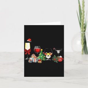 Womens Spellbind Wine Gl Of Santa Claus Gift Chris Card