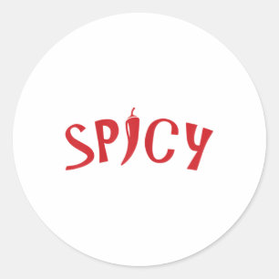 Womens Spicy Girl Hot As Pepper Good Looking Gear Classic Round Sticker
