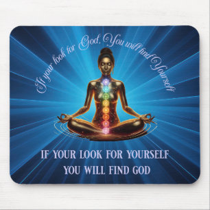 Women's Spiritual mediation Mousepad