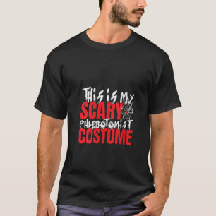 Womens Spooky Phlebotomy Nurse Vampire Halloween P T-Shirt