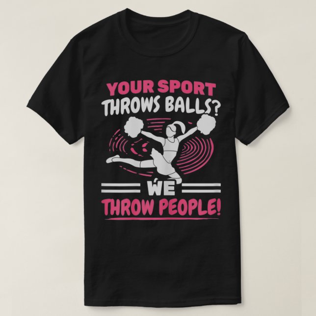 Womens Sport Throws Balls We People Cheerleader Ch T-Shirt (Design Front)