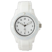 Women's Sporty White Silicon Watch