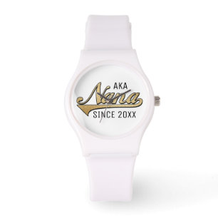 Women's Sporty White Silicon Watch NaNa