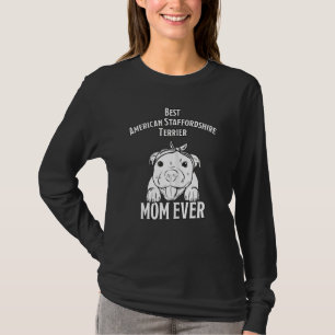 Womens Stafford Terrier Mum Mum American Staffords T-Shirt