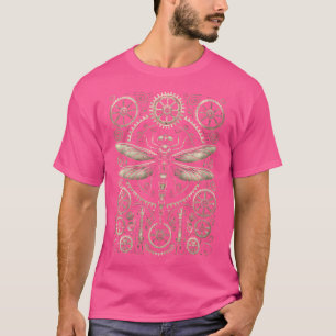 Womens Steampunk Dragonfly Victorian Art Mechanica T-Shirt