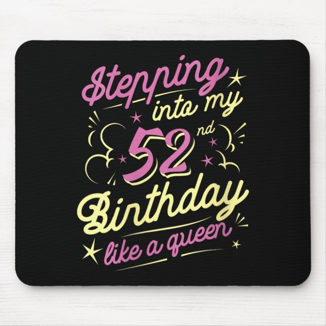 Womens Stepping Into Birthday Mouse Pad (Front)