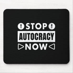 Womens Stop Autocracy Now Across The Usa V-neck Mouse Pad