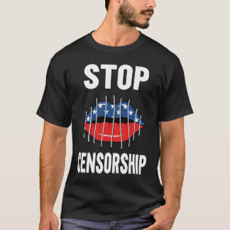 Womens Stop Censorship Freedom of Speech T-Shirt