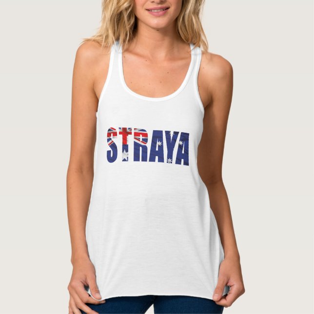 Womens STRAYA Singlet (Front)