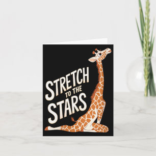 Womens Stretch Toward The Galaxy Sitive Yoga Giraf Card