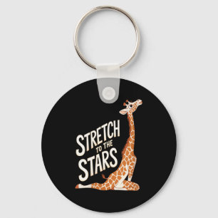 Womens Stretch Toward The Galaxy Sitive Yoga Giraf Key Ring