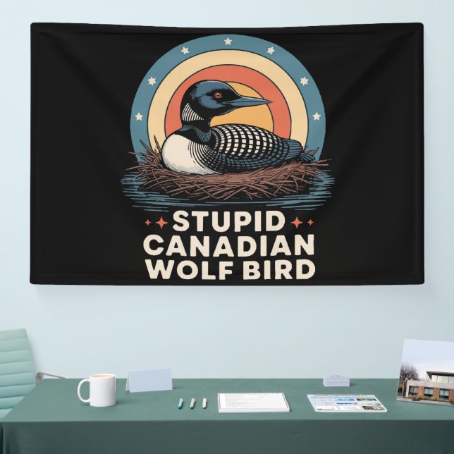 women's stupid canadian banner (Tradeshow)