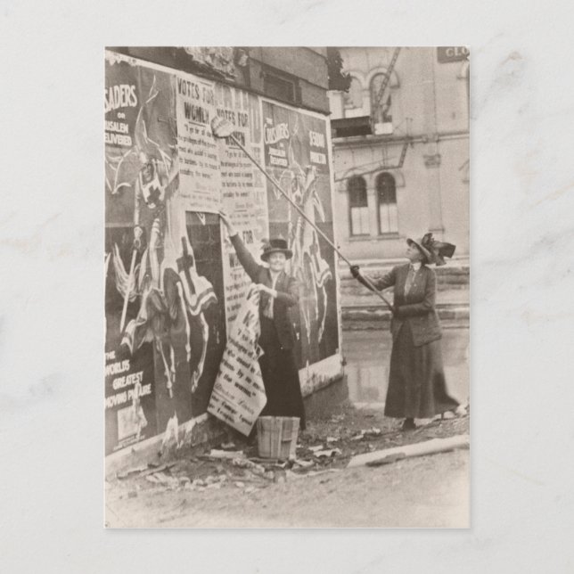 Womens Sufferage Campain Postcard (Front)