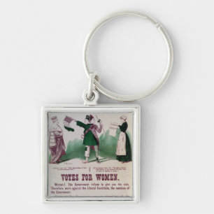 Women's Suffrage Poster Key Ring