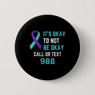 Womens Suicide Prevention 988 Hotline Shirt 988 Su 6 Cm Round Badge