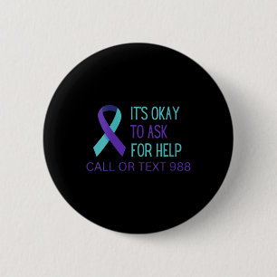 Womens Suicide Prevention 988 Hotline Shirt 988 Su 6 Cm Round Badge