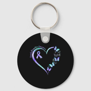 Womens Suicide Prevention Awareness Week Warrior B Key Ring