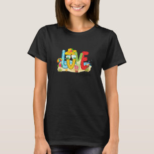 Womens Summer Love Gagalife Gaga Love Beach Vacat T-Shirt