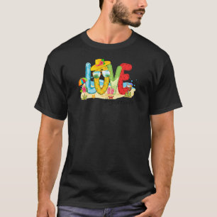 Womens Summer Love Grannalife Granna Love Beach Va T-Shirt