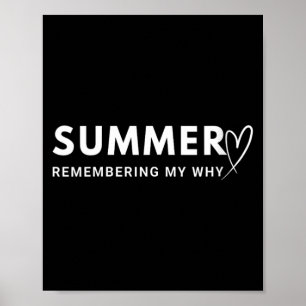Womens Summer Remembering My Why Poster