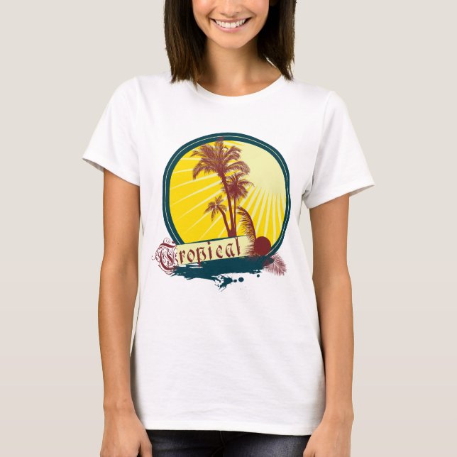 Women's Summer Tropical T-Shirt (Front)