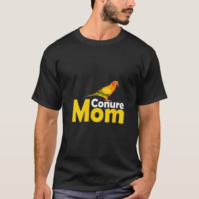 Womens Sun Conure Mum Bird   Idea T-Shirt (Front)