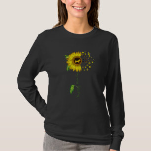 Womens Sunflower Best Dog Mum Ever Basset Hound D T-Shirt