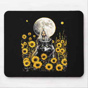 Women's sunflower designer mouse pad