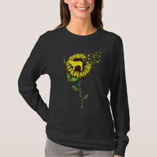 Womens Sunflower Spanish Mastiff Mum Mum Dog T-Shirt