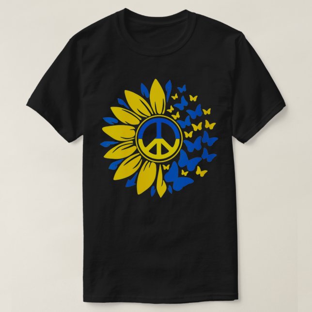 Womens Sunflower Ukraine Ukrainian Flag Ukraine Fl T-Shirt (Design Front)