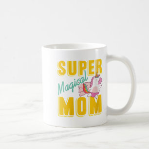 Womens Super Magical Mum Rainbow Unicorn Hero Wer Coffee Mug