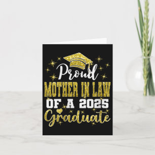 Womens Super Proud Mother In Law Of 2025 Graduate Card
